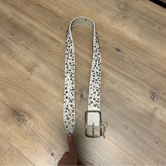 Leather Studded Belt (c) - Picture 1 of 5